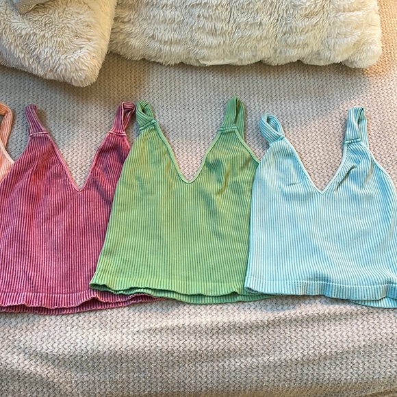 🌺free people washed seamless crop top - Picture 17 of 17